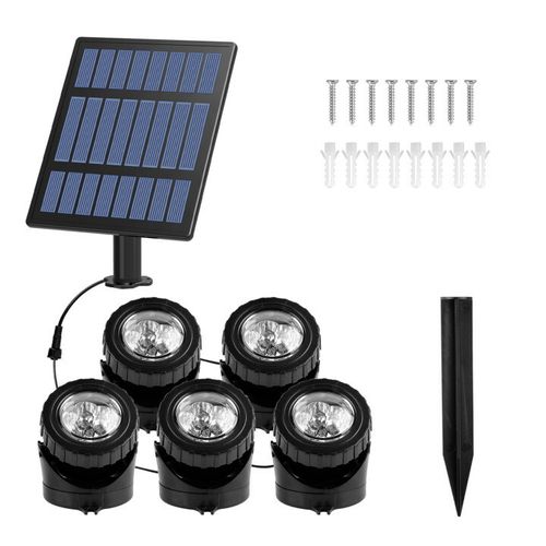 RGB Solar LED Submersible Spot Lights Lamp Garden IP68 Pool Pond Underwater UK — image 5