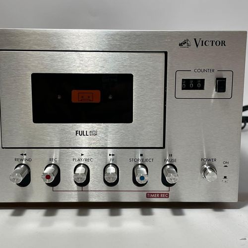 Victor KD-31 ANRS Stereo Cassette Deck Serviced LED Peak Meter Fully Functional — image 3