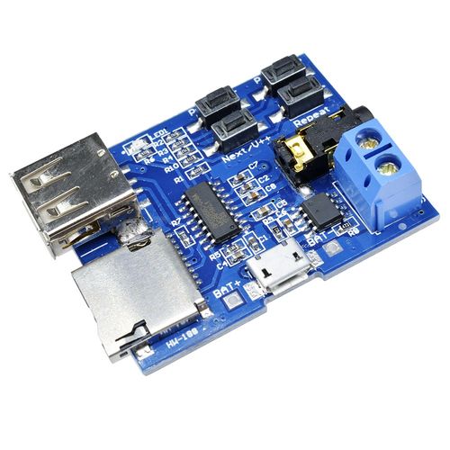 TF Card U Disk MP3 Format Decoder Board Aamplifier Decoding Audio Player Module — image 1
