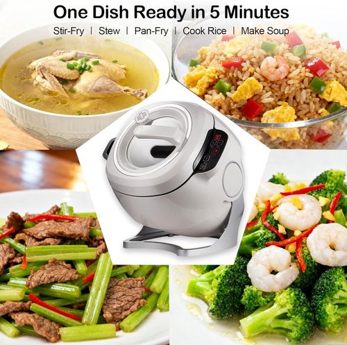 360° Roller Automatic Stir Fry Machine Smart Auto Cooking Machine 6L Mult-Modes — image 11