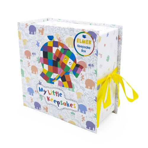 Elmer Baby Keepsake Box Memory Chest Newborn Gift with Drawers Official Elmer — image 5
