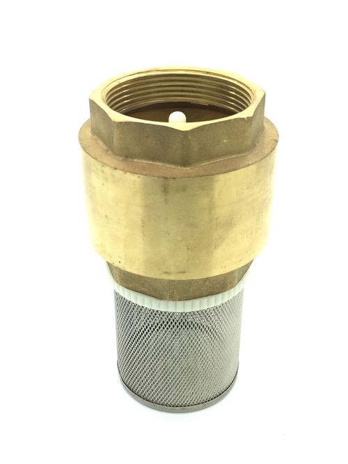 Brass Spring Check Foot Valve  :  Non-Return  :  Sizes 1/2" To 4" BSP — image 1