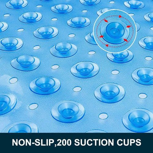 Non Slip Bath Mat Extra Large Shower Mat Bathtub Anti-Mold Rubber Strong Suction — image 7
