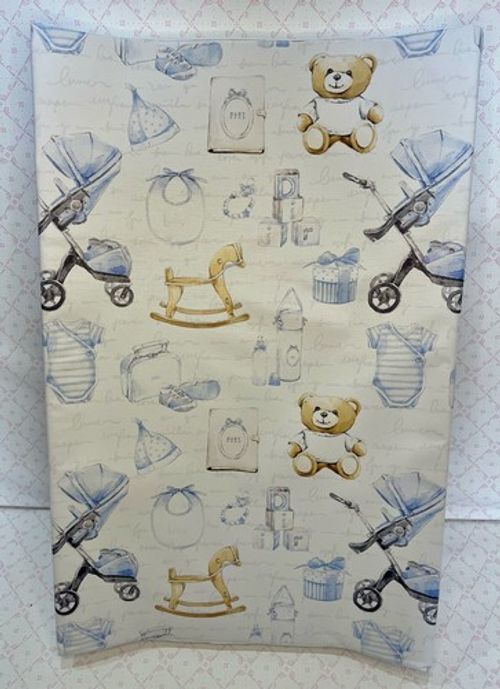 Baby Changing Mat Nursery Girls or Boys 690x440mm Can Be Personalised  WEDGE MAT