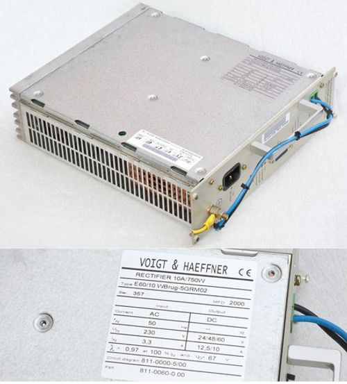 VOIGT & HAEFFNER 230V > 48V POWER SUPPLY 600W 750W RECTIFIER E60/10 ELTEK 811-0060-0