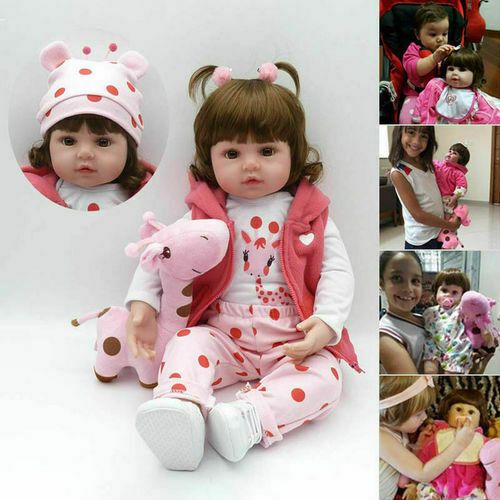 Realistic Reborn Baby Dolls Newborn Doll Vinyl Silicone Real Girl Handmade Gift