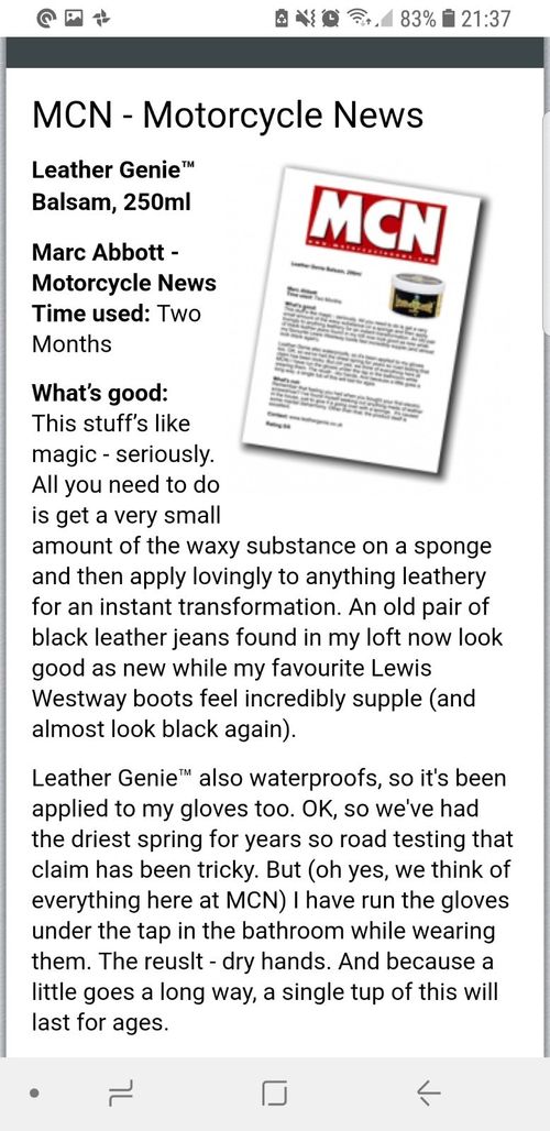 Leathergenie balsam conditioner- boots jackets bags sofas shoes saddles car seat — image 8