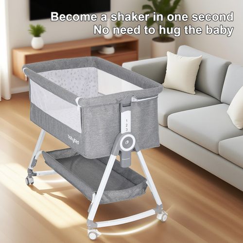 Baby Co-Sleeping Bedside Crib - Safe Bassinet with Storage Bag, Easy Install‌ — image 4
