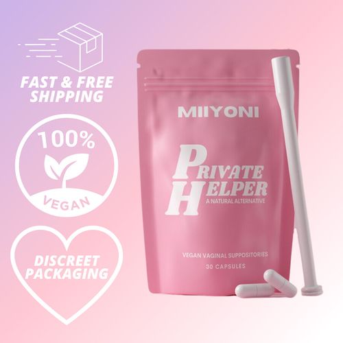 60 CAPSULES VEGAN pH VAGINAL SUPPOSITORIES W/ FREE APPLICATOR — image 1