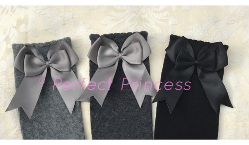 Spanish Socks - Knee High Double Bow. Baby/Girls/School Uniform PERFECT PRINCESS — image 9