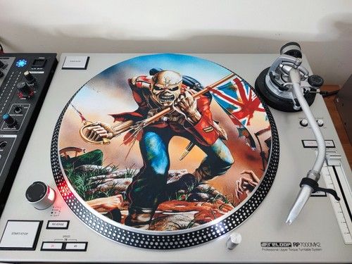 Iron maiden The Trooper 12" Slipmat For Hi-Fi or DJ Turntable 12 Inch Slipmat 