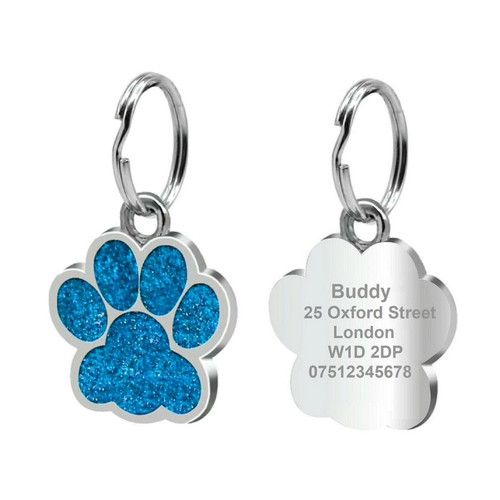 Dog Tag Engraved Personalised Pet Tags Name Disc ID Cat Tags Animal Cat Collar