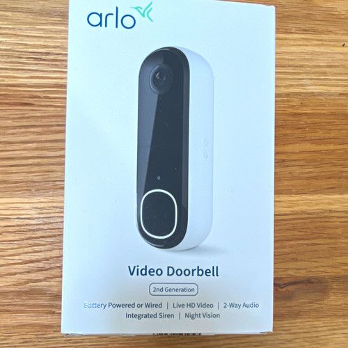 Arlo Video Doorbell (2nd Gen) Wi‑Fi Night Vision 2‑Way Audio Battery/Hardwired