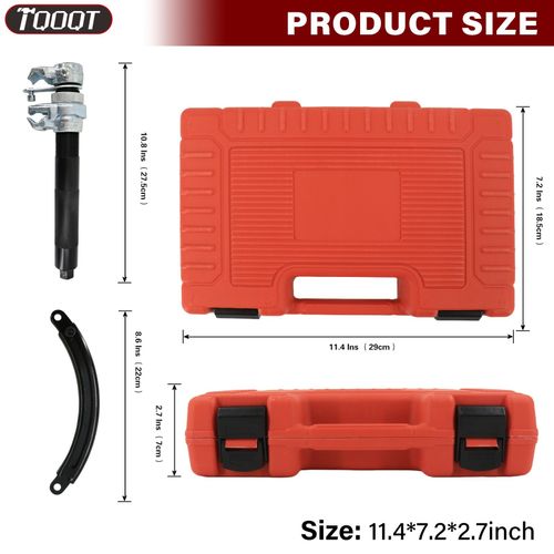 2PCS Car Coil Spring Compressor Hook Strut Clamp Suspension Clamp Kit With Case — image 4