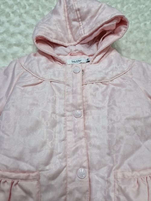 baby dior girl Pink Monogram Coat With Hood Brand New — image 3