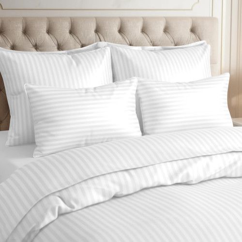 4 PCS Duvet Quilt Cover Bedding Sets with Fitted Sheet Single Double King Sizes