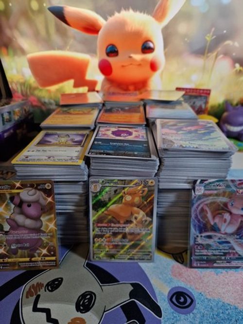 Pokemon Cards Collection Bundle 5-1000 Joblot Guaranteed Rare Holo/V/EX/VMAX Tin