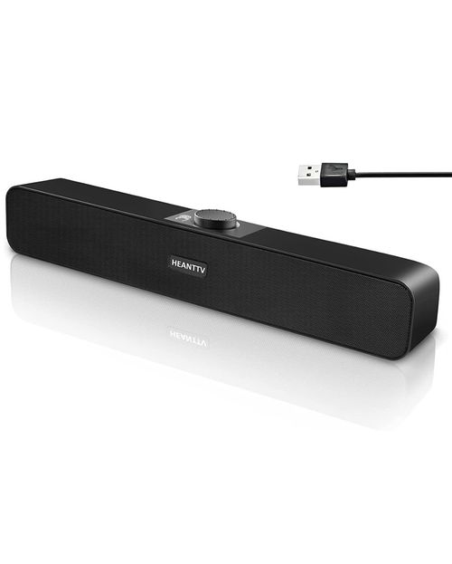 HEANTTV Computer PC Speakers, Bluetooth Mobile Compatible Soundbar, USB (Black) — image 6