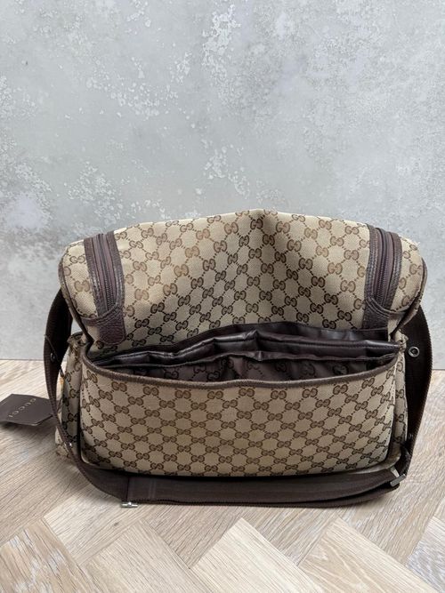 Gucci Logo Pattern Baby Changing Bag with Changing Mat — image 6