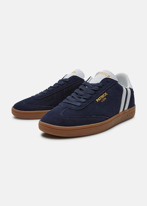 Patrick Lyon Mens Trainers Casual Shoes Navy White Gum — image 1