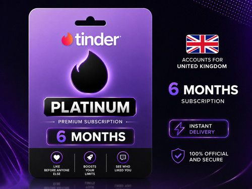 Tinder Platinum 6 Month Membership - Digital Code | Instant Delivery - UK