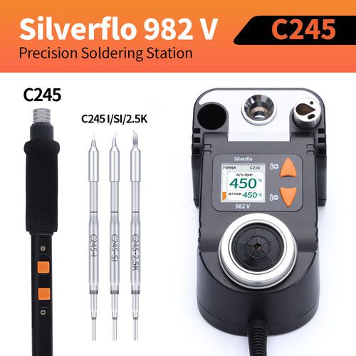 982-V C210/C245 Soldering Iron Kit 60W Precision Digital Soldering Station