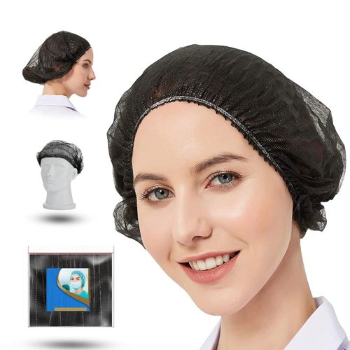 ✅100‑1000 Pack Disposable Mob Caps White Black Blue Hair Nets Catering Salon UK — image 1