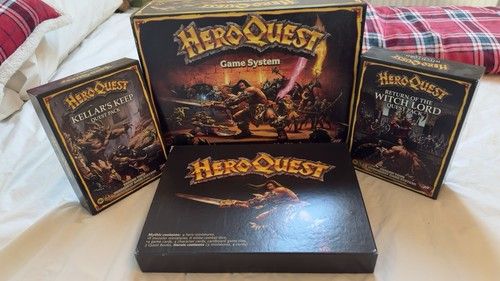 Hero Quest Game System with Witch Lord and Kellar’s Keep Expansion