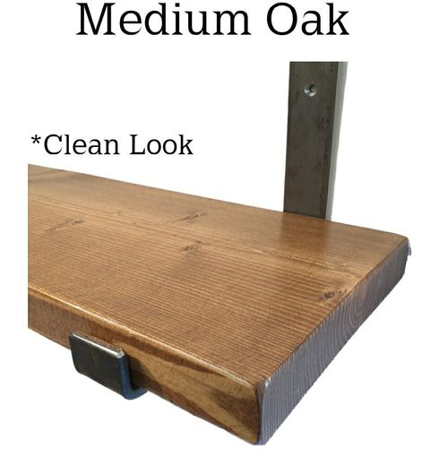 Solid Wood Scaffold Board Shelves & Brackets Rustic Industrial Shelf & Shelving — image 3