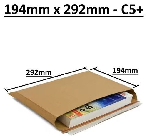 Book Mailers Peel & Seal Royal Mail Postal Rigid Packaging C5 C4 C3 Parcel Post