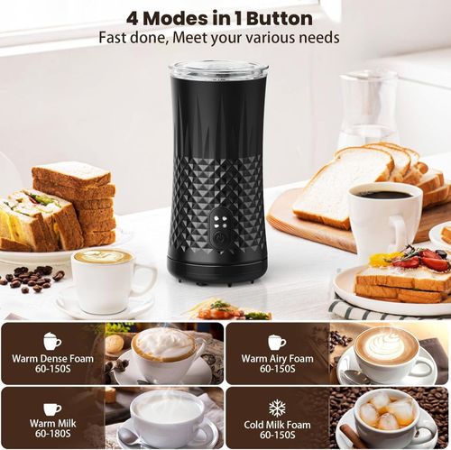 VIWAVE Milk Frother Electric,4 in 1 Automatic Milk Frother, Hot&Cold Milk Foamer — image 2