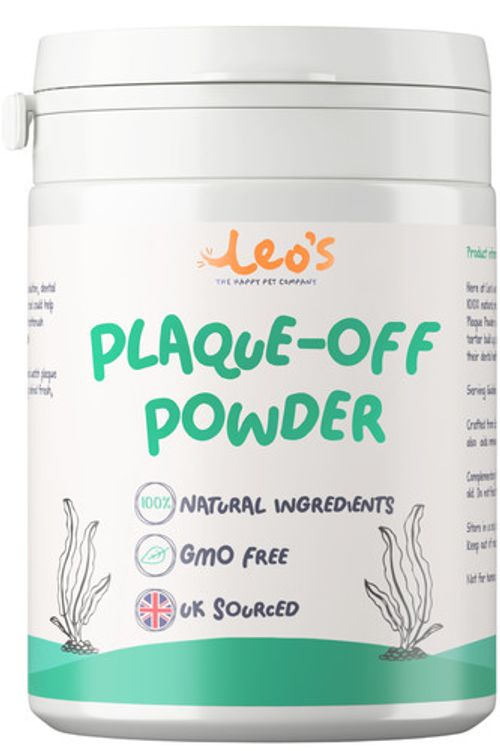 Leo's Plaque Off Powder for Dogs & Cats | 200g |  Cat & Dog Breath Freshener