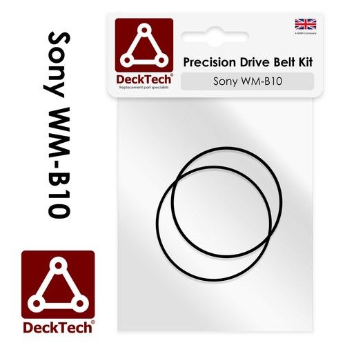 DeckTech™ Replacement Belt Kit for Sony Walkman WM-B10 WMB10 | Rubber Drive Belt