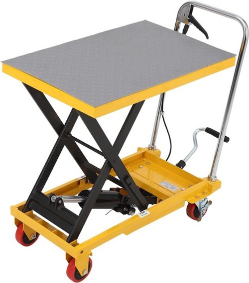 Hydraulic Scissor Lift Table Mobile Platform Cart Trolley Lifting 330/500lbs UK