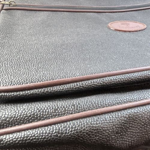 vintage Mulberry Scotchgrain garment travel bag / suit carrier Leather — image 7
