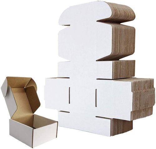 WHITE SHIPPING CARDBOARD BOXES POSTAL MAILING SMALL PARCEL THICK CARDBOARD — image 3