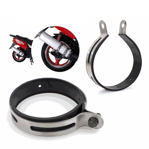 11cm Motorcycle Exhaust Muffler Silencer Hanger Clamp Strap Mount Bracket  — image 6