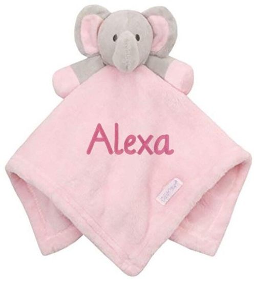 Baby Boy Girl Personalised Name Comforter Soft and Snuggly Blanket Keepsake Gift