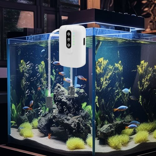Silent Aquarium Oxygen Pump Air Pump Fish Tank Twin Outlet Valve Accessories UK — image 17
