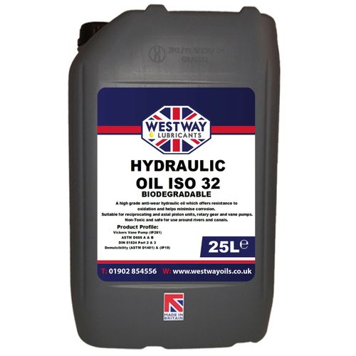 Hydraulic Oil ISO 32 Biodegradable 25L 25 Litres Bio Oil VG32 — image 1