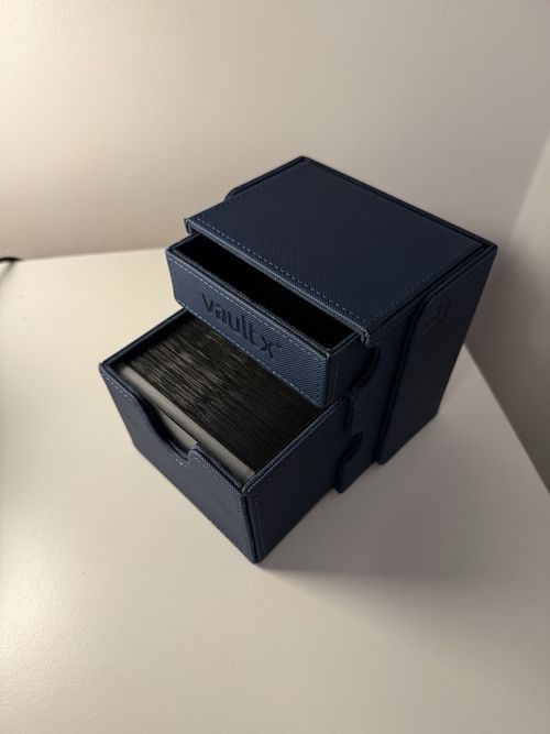 Vault X Game Box Navy Blue Trading Card Storage Deck Box — image 3