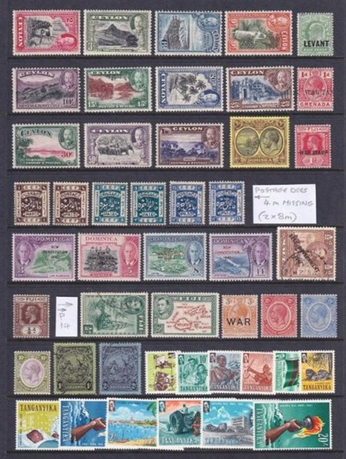 Br Commonwealth Mixed Stamps. GV, GVI, QEII Mostly MM. Cat app £330