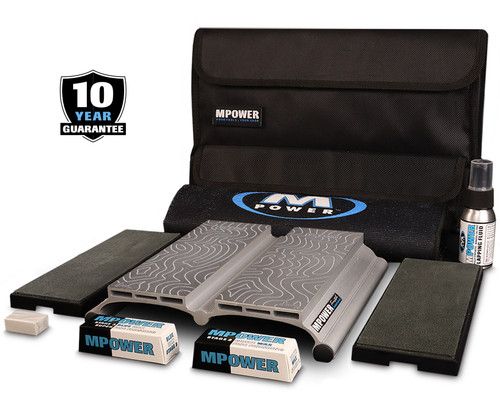 Double Diamond Sharpening Stone Set 300-600# Complete Sharpener Kit MPOWER SB2