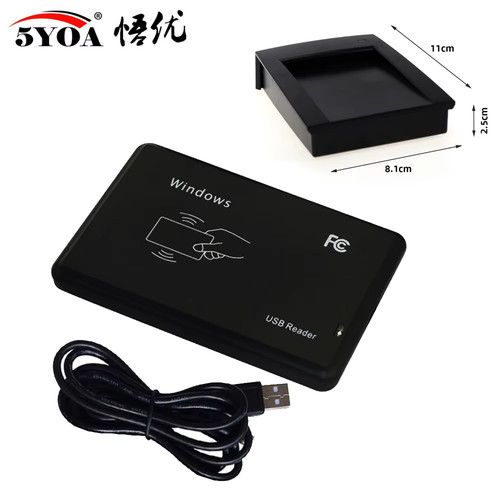 Smart USB RFID IC/ID Card Reader NFC Read Write 125KHz + Card + Key Tag