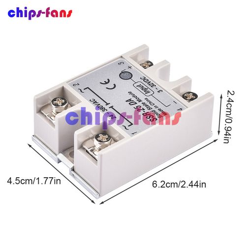 SSR-25DA Solid State Relay Module SSR 25DA 25A DC3-32V Input AC24-380V Output UK — image 10