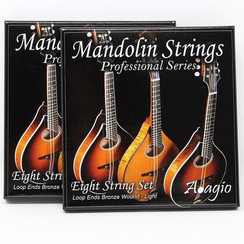 2 PACKS Mandolin Strings With Loop Ends - Light Regular Gauge Long - Adagio Pro  — image 9