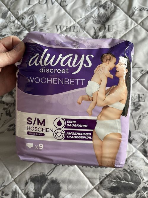 Always Discreet Postpartum Pants Size S/M Unscented Maternity Pants — image 4