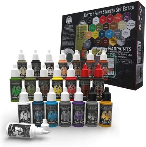 The Army Painter Warpaints Fantasy Paint Starter Set + Colour Primer Spray Hobby