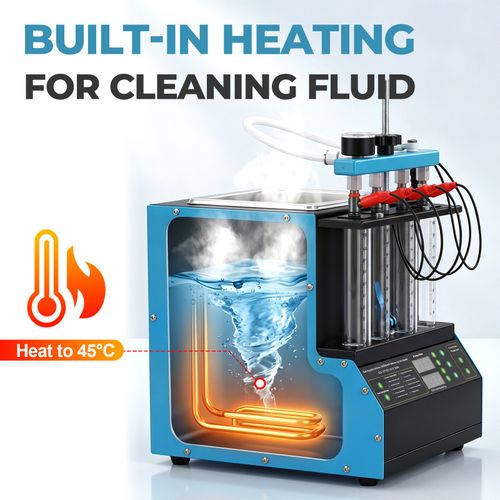 220V Fuel Injector Cleaner Tester Ultrasonic Injector Heating Cleaner Machine UK — image 7