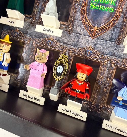 Display frame for Lego ® Shrek Minifigures 71053 27cm case minfig name plates — image 8